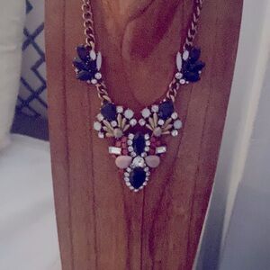 J.CREW Flower Statement Necklace Beads stones